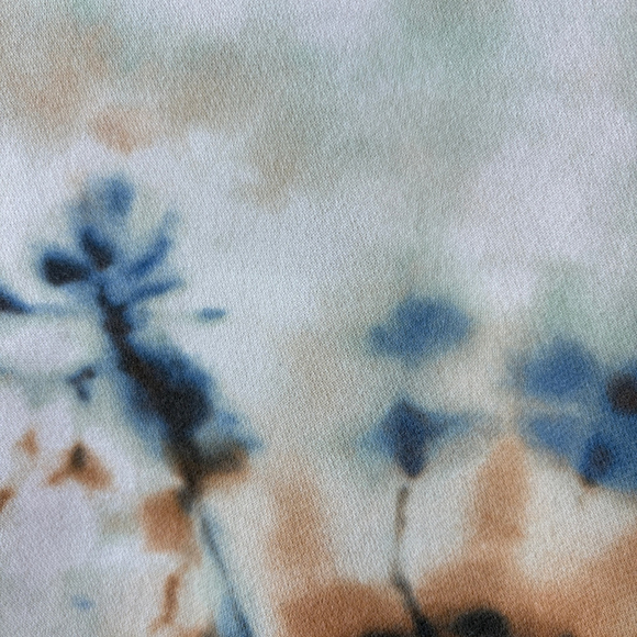 Abercrombie Kids Tie Dye Hoodie Youth 7/8 Brown Green Blue Ivory Moose Patch - Picture 5 of 9